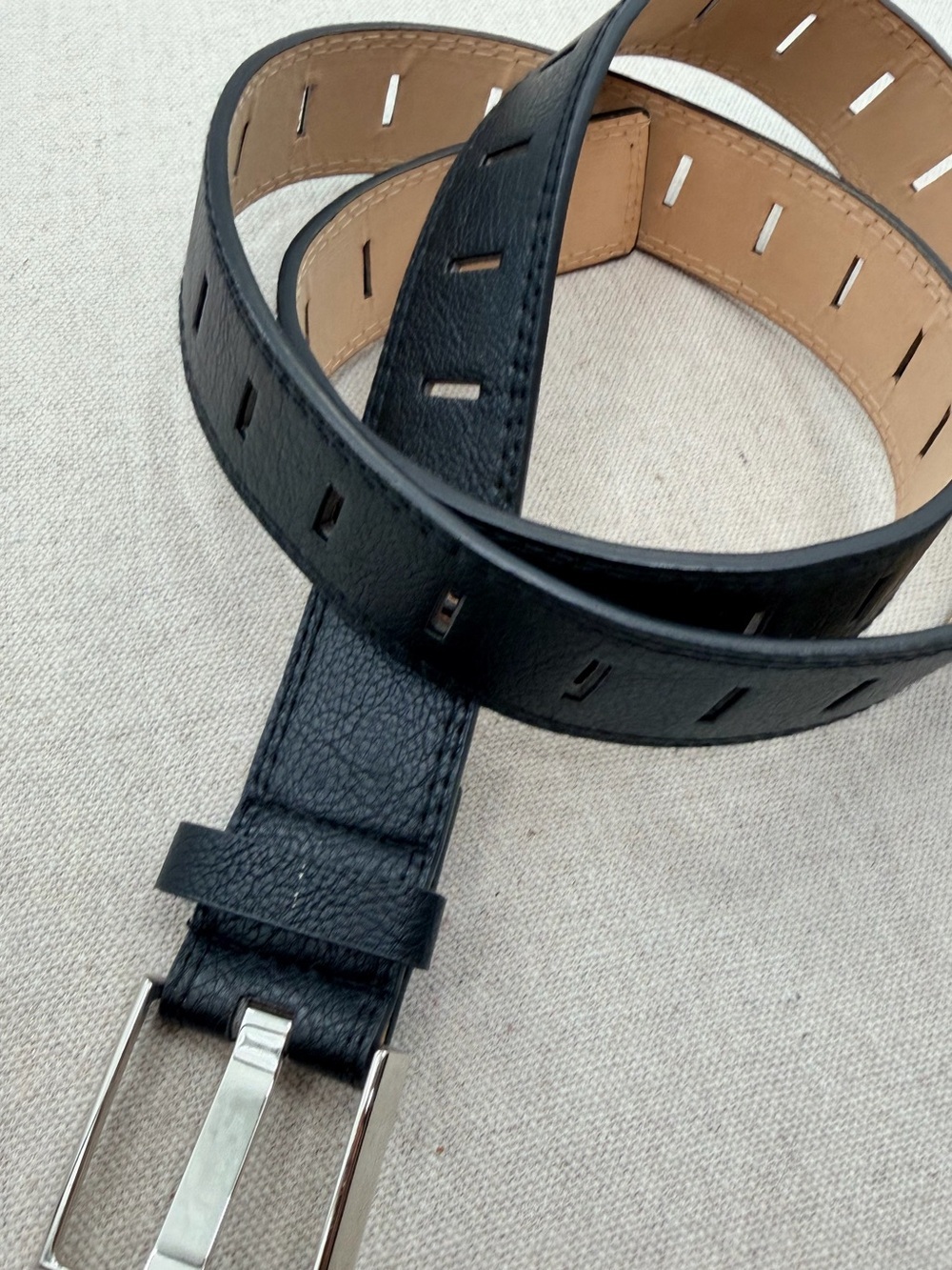 Wide prong harness, buckle belt-45”